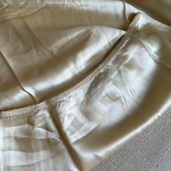 BEST Reformation Layla Silk Midi Skirt Sz4 Sugar Cream Light Beige - Picture 6 of 8